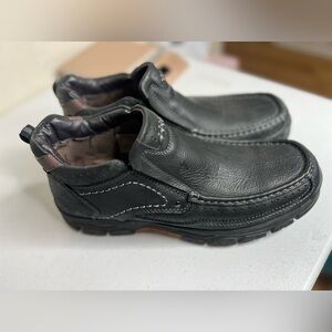 CAMEL CROWN Mens Black Loafers Slip On Loafer Leather Casual Shoes Sz 12